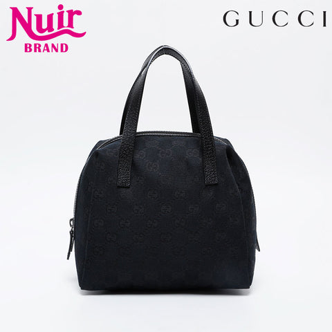 極美品 グッチ GUCCI GGキャンバス ハンドバッグ ブラック WS21228