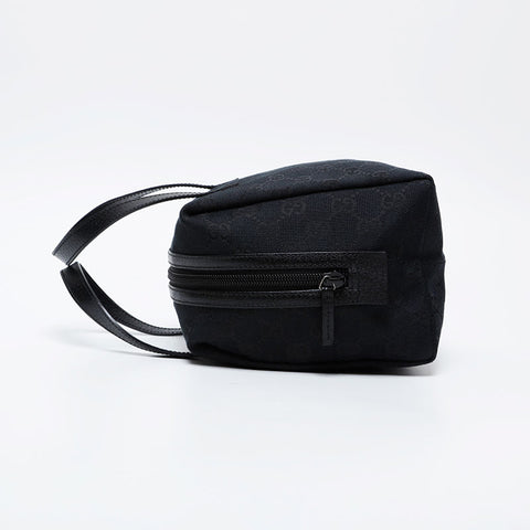 極美品 グッチ GUCCI GGキャンバス ハンドバッグ ブラック WS21228