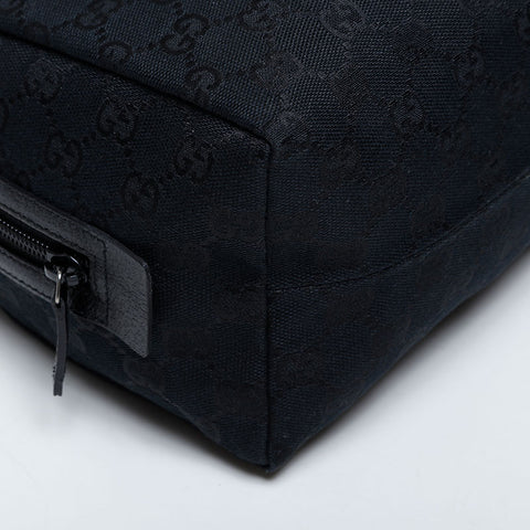極美品 グッチ GUCCI GGキャンバス ハンドバッグ ブラック WS21228
