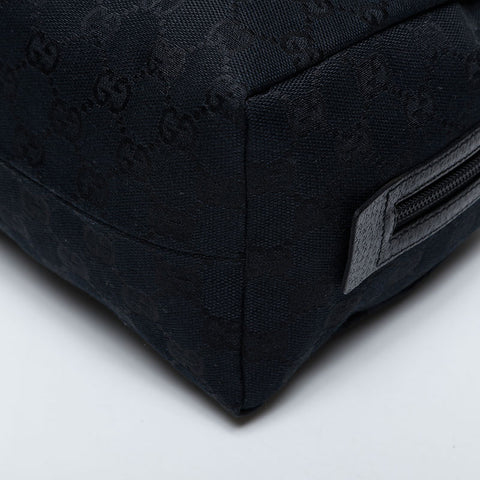 極美品 グッチ GUCCI GGキャンバス ハンドバッグ ブラック WS21228