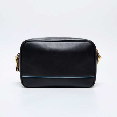 PRADA Leather Logo Camera Bag City Calf Shoulder Bag black WS21229