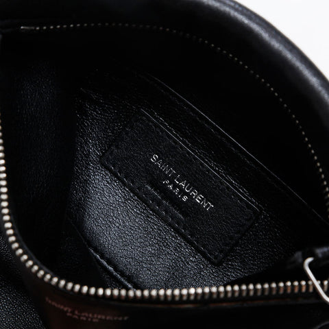 YVES SAINT LAURENT leather Shoulder Bag black WS21235