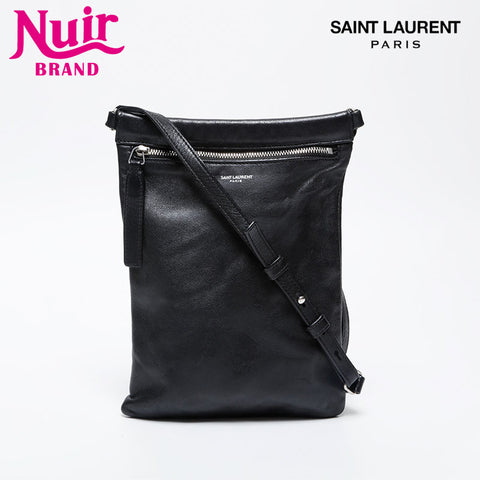 YVES SAINT LAURENT leather Shoulder Bag black WS21235