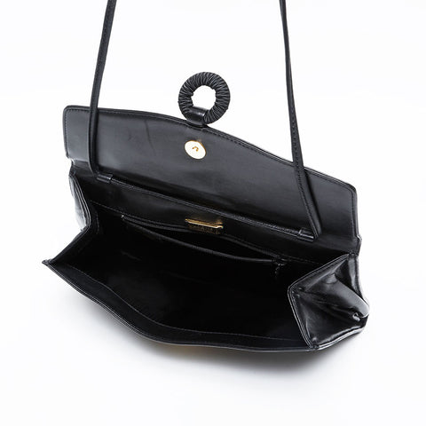 ロエベ LOEWE アナグラム レザー ショルダーバッグ ブラック WS21239