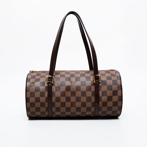 LOUIS VUITTON 2005 Damier Papillon PM Shoulder Bag Brown WS21240