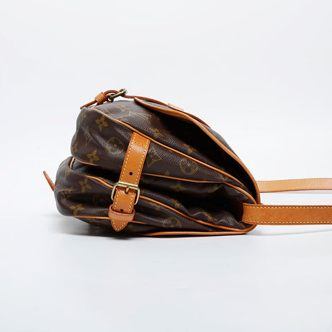 LOUIS VUITTON 1995 Monogram Saumur MM Shoulder Bag Brown WS21242