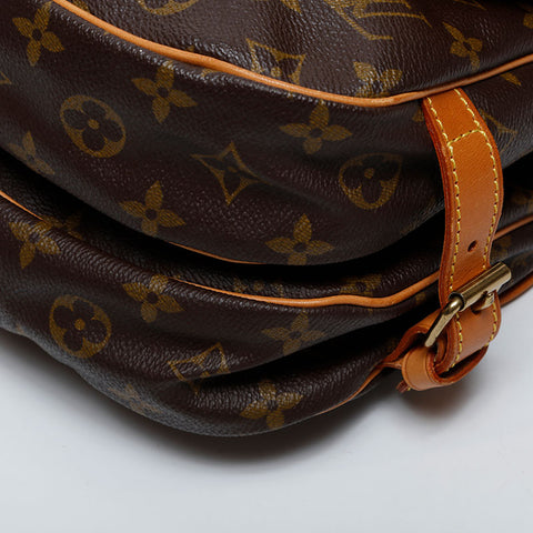 LOUIS VUITTON 1995 Monogram Saumur MM Shoulder Bag Brown WS21242