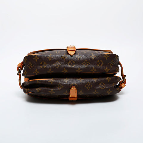 LOUIS VUITTON 1995 Monogram Saumur MM Shoulder Bag Brown WS21242