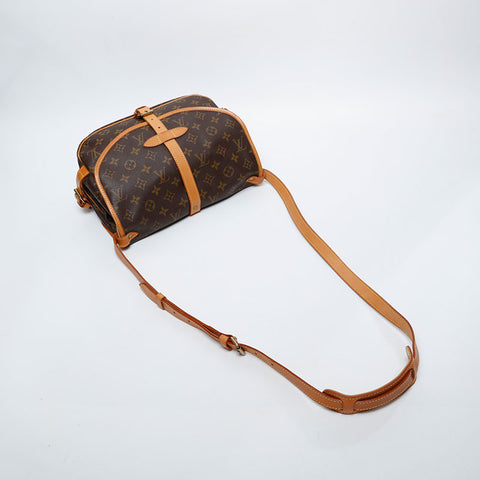 LOUIS VUITTON 1995 Monogram Saumur MM Shoulder Bag Brown WS21242