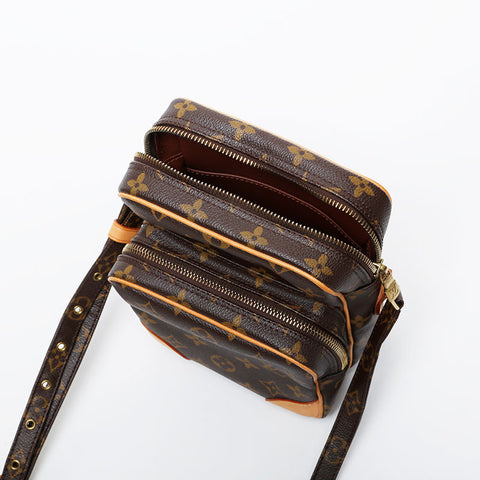 LOUIS VUITTON 2008 Monogram Amazon Shoulder Bag Brown WS21243