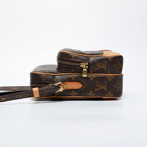 LOUIS VUITTON 2008 Monogram Amazon Shoulder Bag Brown WS21243