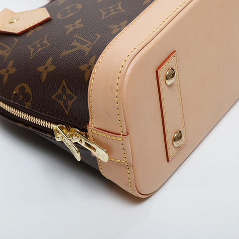 LOUIS VUITTON Monogram Alma BB Handbag Brown WS21245