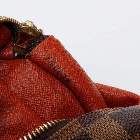 LOUIS VUITTON 2003 Damier Papillon GM Shoulder Bag Brown WS21246