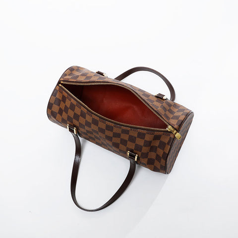 LOUIS VUITTON 2003 Damier Papillon GM Shoulder Bag Brown WS21246