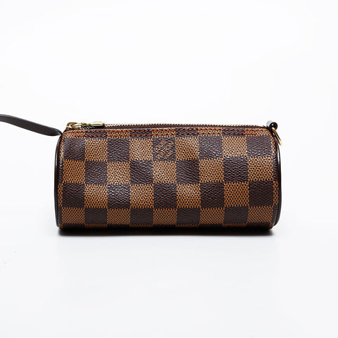 LOUIS VUITTON 2003 Damier Papillon GM Shoulder Bag Brown WS21246