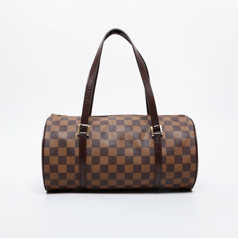LOUIS VUITTON 2003 Damier Papillon GM Shoulder Bag Brown WS21246