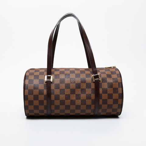 LOUIS VUITTON 2003 Damier Papillon GM Shoulder Bag Brown WS21246
