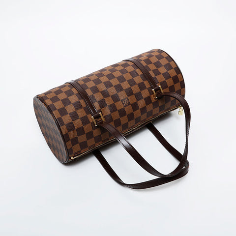 LOUIS VUITTON 2003 Damier Papillon GM Shoulder Bag Brown WS21246
