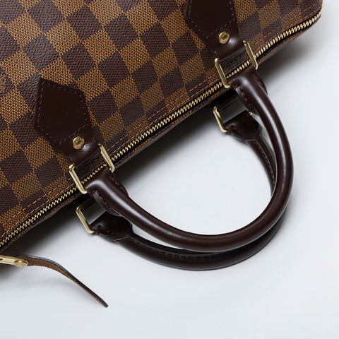 LOUIS VUITTON 2008 Damier Speedy 30 Handbag Brown WS21247