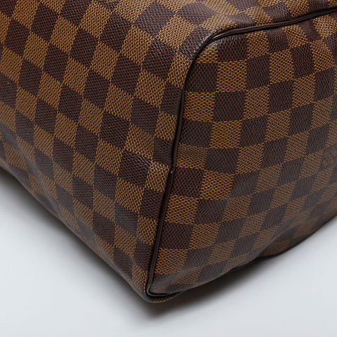 LOUIS VUITTON 2008 Damier Speedy 30 Handbag Brown WS21247