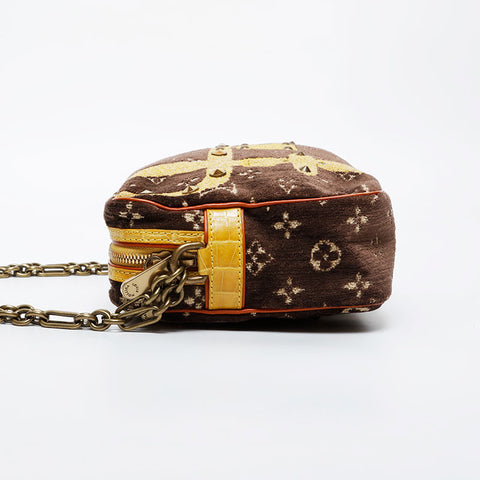 LOUIS VUITTON 2004 Monogram Trompe l'oeil Trocadero Shoulder Bag Brown WS21248