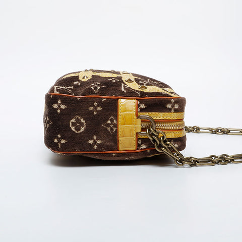 LOUIS VUITTON 2004 Monogram Trompe l'oeil Trocadero Shoulder Bag Brown WS21248