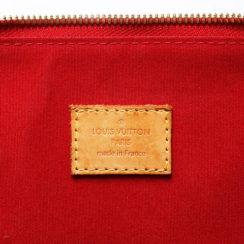 LOUIS VUITTON 2010 Monogram Vernis Alma GM Handbag Red WS21249