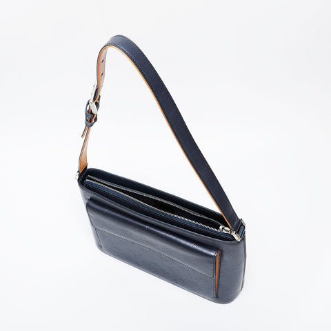 LOUIS VUITTON 2002 Monogram Matte Alston Shoulder Bag Navy WS21251