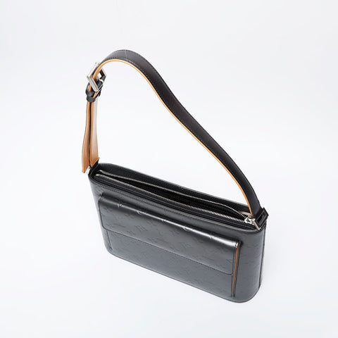 LOUIS VUITTON 2003 Monogram Matte Alston Shoulder Bag gray WS21252