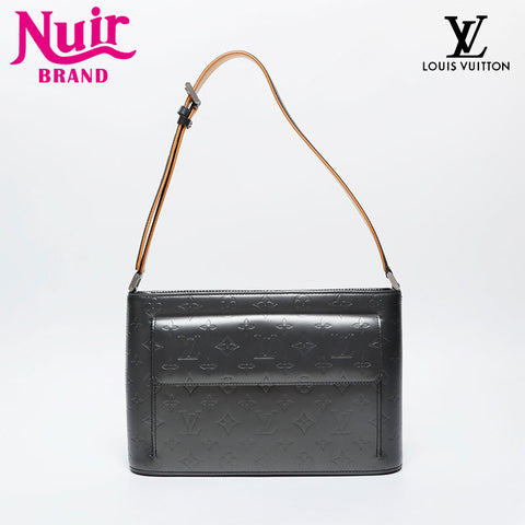 LOUIS VUITTON 2003 Monogram Matte Alston Shoulder Bag gray WS21252