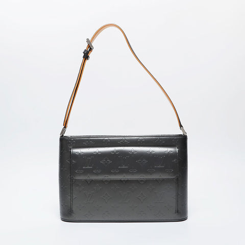LOUIS VUITTON 2003 Monogram Matte Alston Shoulder Bag gray WS21252