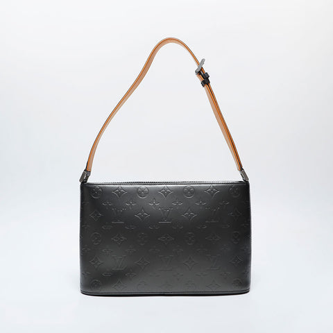 LOUIS VUITTON 2003 Monogram Matte Alston Shoulder Bag gray WS21252