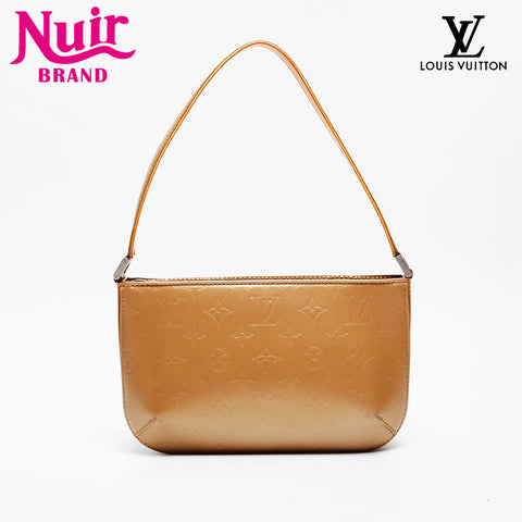 LOUIS VUITTON 2003 Monogram Matt Fowler Shoulder Bag gold WS21254