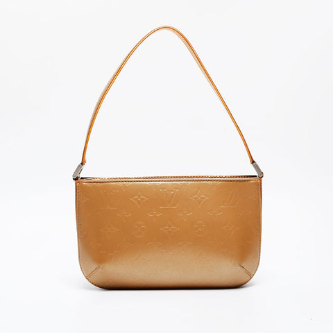 LOUIS VUITTON 2003 Monogram Matt Fowler Shoulder Bag gold WS21254