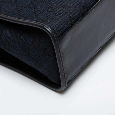 GUCCI GG Canvas Jackie Shoulder Bag black WS21262