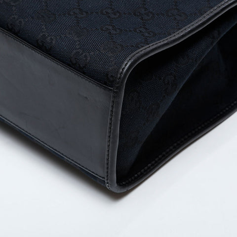 GUCCI GG Canvas Jackie Shoulder Bag black WS21262