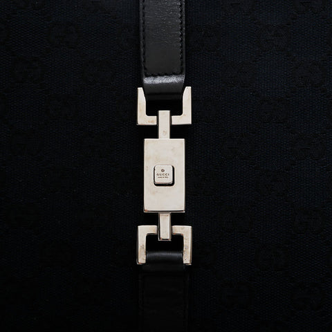 GUCCI GG Canvas Jackie Shoulder Bag black WS21262