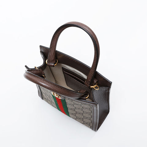 GUCCI GG Supreme Mini Tote Shoulder Bag beige WS21264