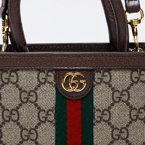 GUCCI GG Supreme Mini Tote Shoulder Bag beige WS21264
