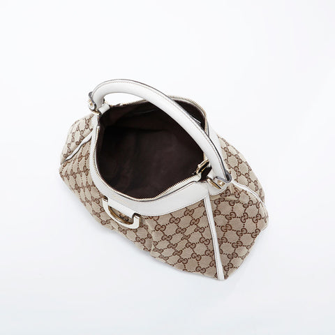 GUCCI GG canvas Shoulder Bag beige WS21266