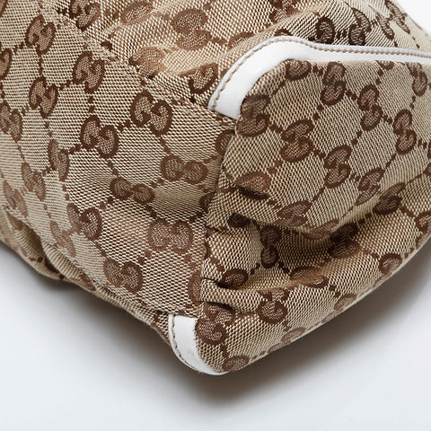 GUCCI GG canvas Shoulder Bag beige WS21266