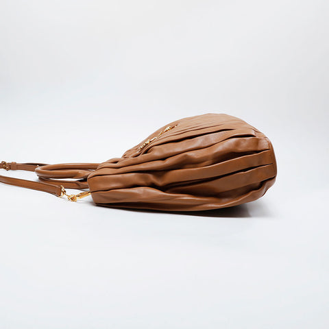 Miu Miu 2-way leather padlock Shoulder Bag Brown WS21270
