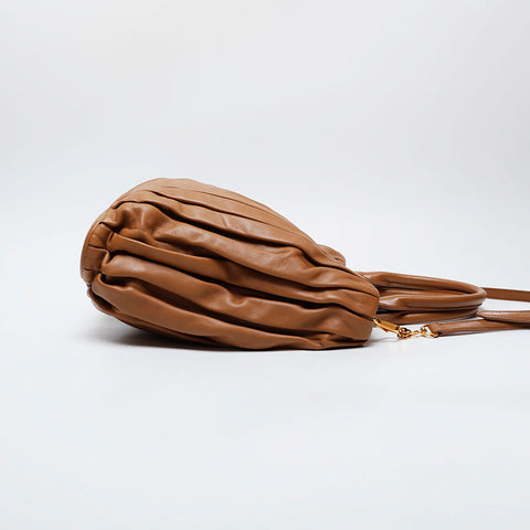 Miu Miu 2-way leather padlock Shoulder Bag Brown WS21270