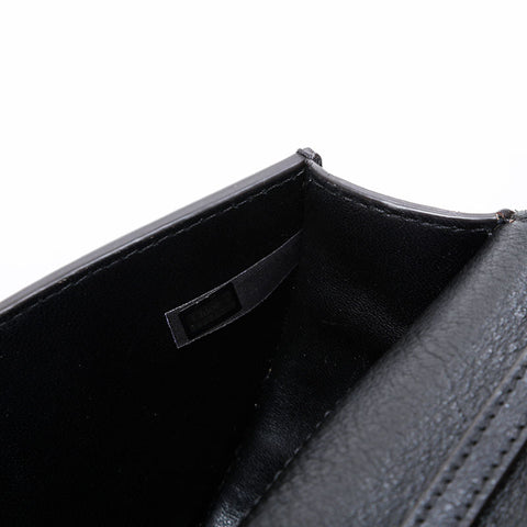 Chloe Leather Nile Minaudière 2way Shoulder Bag black WS21271