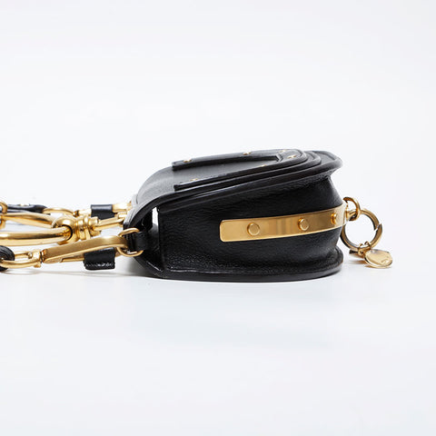 Chloe Leather Nile Minaudière 2way Shoulder Bag black WS21271