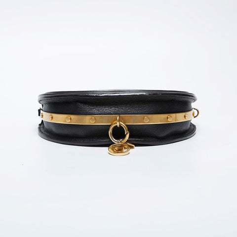 Chloe Leather Nile Minaudière 2way Shoulder Bag black WS21271