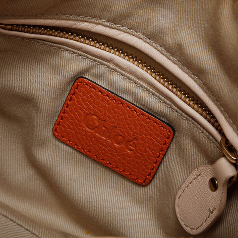 Chloe Leather Paraty Shoulder Bag Brown WS21272