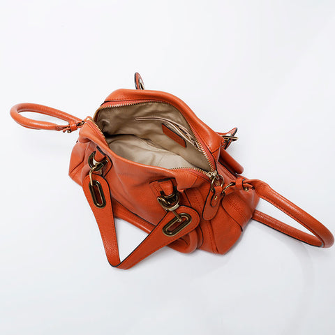 Chloe Leather Paraty Shoulder Bag Brown WS21272