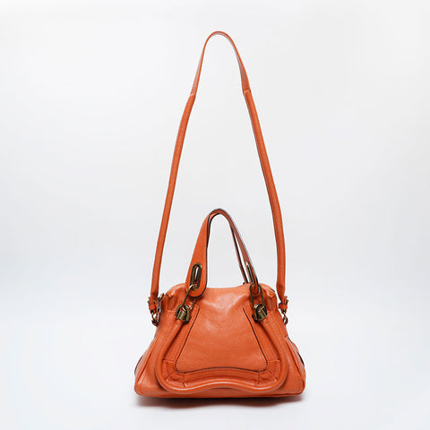Chloe Leather Paraty Shoulder Bag Brown WS21272