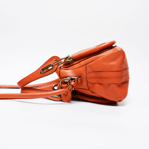 Chloe Leather Paraty Shoulder Bag Brown WS21272